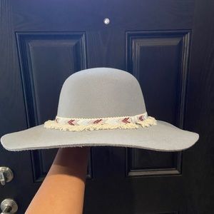 Francesca's NWOT Boho Hat Fringe Brim Accessory